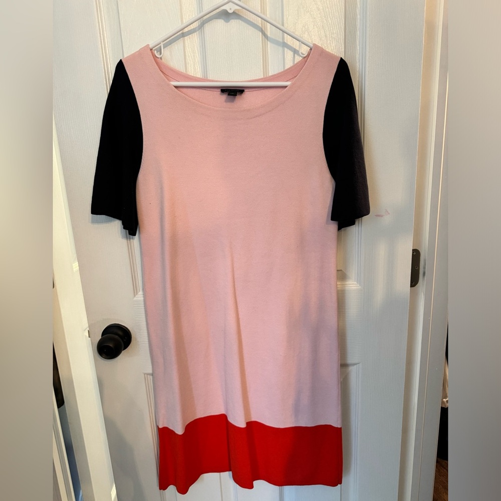 Ann Taylor colorblock women’s sweater dress size small